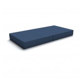 Matelas pliant 160x80x15 cm pour canapé modulaire pour enfants, bleu foncé