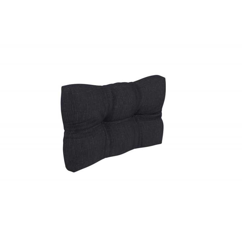 Coussin de Latéral Matelassé pour Palettes 60x40x12 Noir