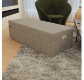 Housse de matelas pliable 160x195x15 cm, Gris