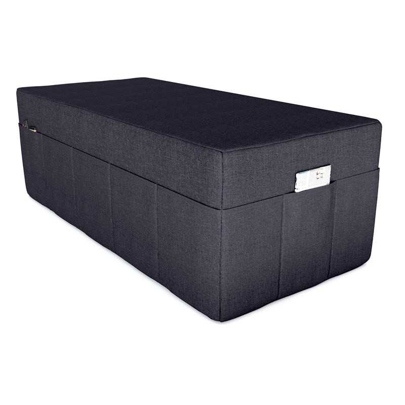 Housse de matelas pliable 140x195x15 cm, Anthracite