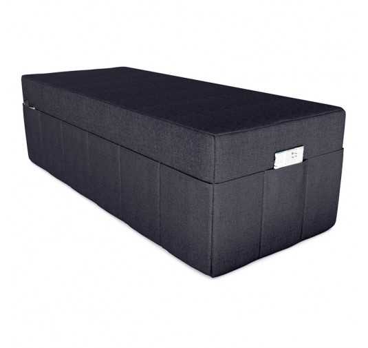 Housse de matelas pliable 160x195x15 cm, Anthracite