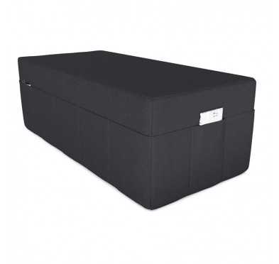 Housse de matelas pliable 140x195x15 cm, Noir