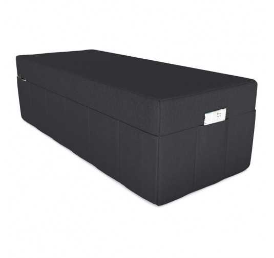 Housse de matelas pliable 160x195x15 cm, Noir