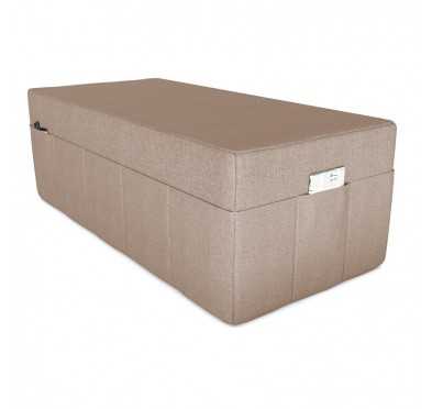 Housse de matelas pliable 140x195x15 cm, Beige