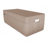 Housse de matelas pliable 140x195x15 cm, Beige