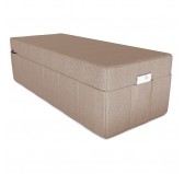 Housse de matelas pliable 160x195x15 cm, Beige