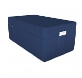 Housse de matelas pliable 120x195x15 cm, Bleu Foncé