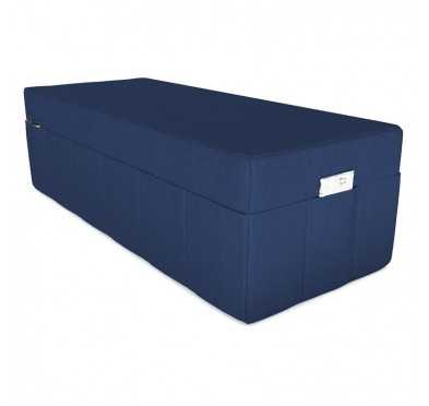 Housse de matelas pliable 160x195x15 cm, Bleu Foncé