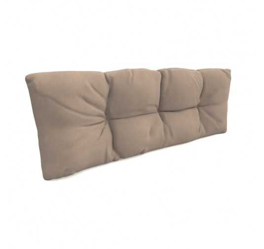 Coussin de Dossier Matelassé pour Palettes 120x40x12 Beige