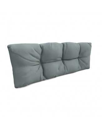 Coussin de Dossier Matelassé pour Palettes 120x40x12 Bleu