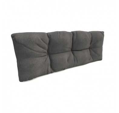 Coussin de Dossier Matelassé pour Palettes 120x40x12 Gris