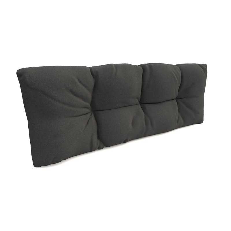 Coussin de Dossier Matelassé pour Palettes 120x40x12 Anthracite