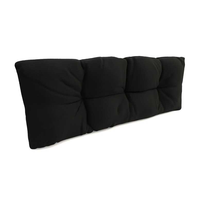 Coussin de Dossier Matelassé pour Palettes 120x40x12 Noir Coussin de Dossier Matelassé pour Palettes 120x40x12 Noir