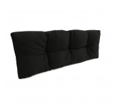 Coussin de Dossier Matelassé pour Palettes 120x40x12 Noir Coussin de Dossier Matelassé pour Palettes 120x40x12 Noir