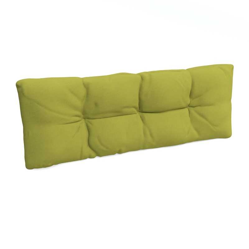 Coussin de Dossier pour Palette, Matelassé, 120x40x12 cm, Vert Lime