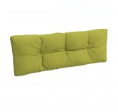 Coussin de Dossier pour Palette, Matelassé, 120x40x12 cm, Vert Lime