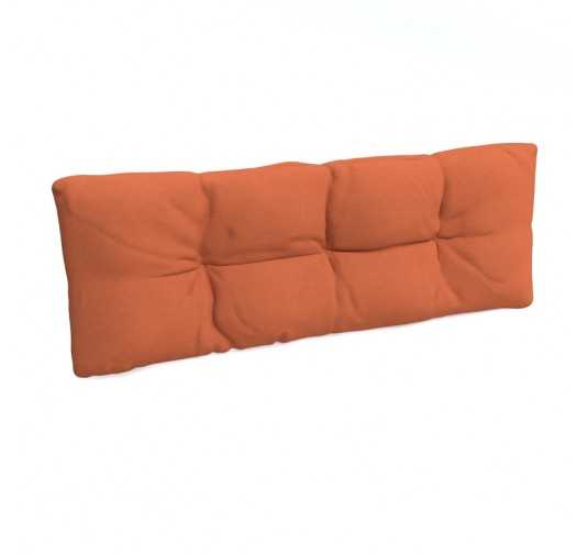 Coussin de Dossier pour Palette, Matelassé, 120x40x12 cm, Orange