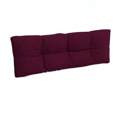 Coussin de Dossier pour Palette, Matelassé, 120x40x12 cm, Violet