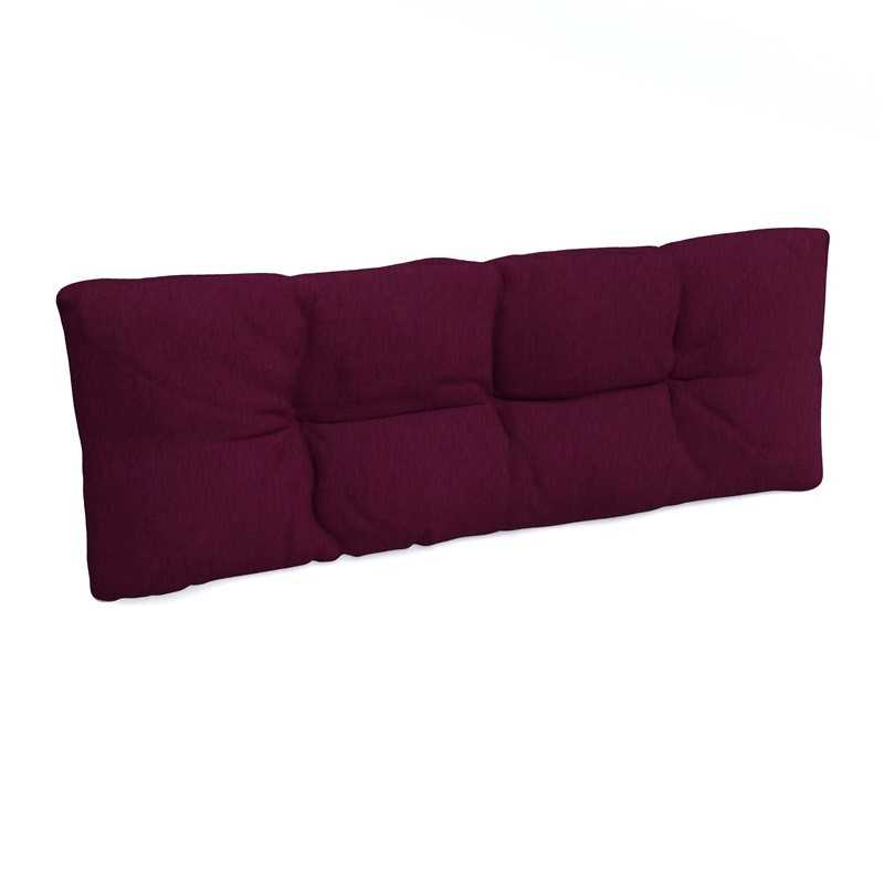 Coussin de Dossier pour Palette, Matelassé, 120x40x12 cm, Violet