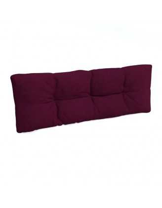 Coussin de Dossier pour Palette, Matelassé, 120x40x12 cm, Violet