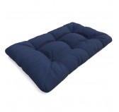 Coussin de Siège Matelassé pour Palettes 120x80x15 Bleu Foncé