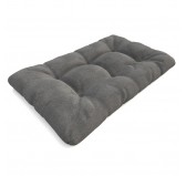 Coussin de Siège Matelassé pour Palettes 120x80x15 Gris