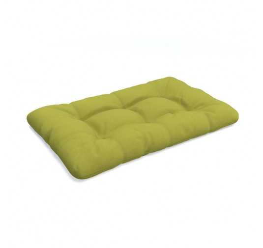 Coussin de Siège pour Palette, Matelassé, 120x80x12 cm, Vert Lime