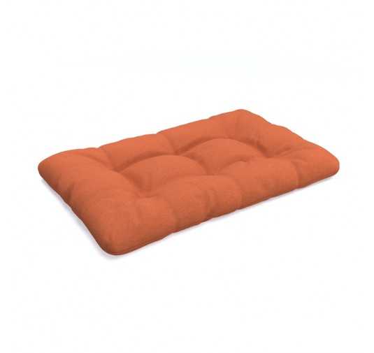 Coussin de Siège pour Palette, Matelassé, 120x80x12 cm, Orange
