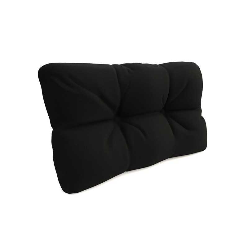 Coussin de Latéral Matelassé pour Palettes 60x40x12 Noir