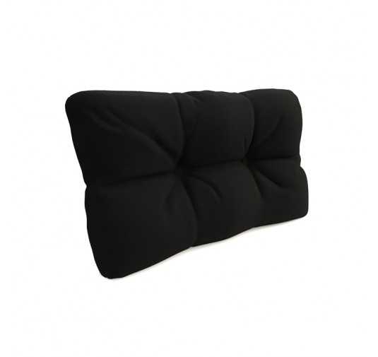 Coussin de Latéral Matelassé pour Palettes 60x40x12 Noir