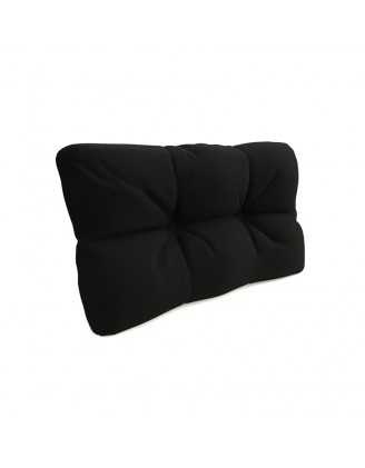 Coussin de Latéral Matelassé pour Palettes 60x40x12 Noir