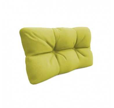 Coussin de Latéral pour Palette, Matelassé, 60x40x12 cm, Vert Lime