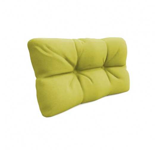 Coussin de Latéral pour Palette, Matelassé, 60x40x12 cm, Vert Lime