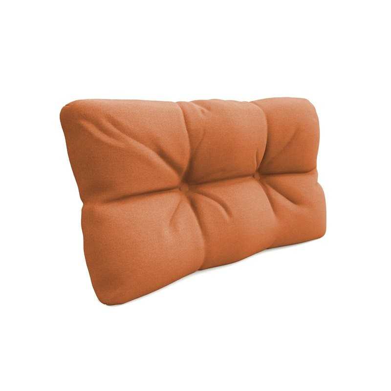 Coussin de Latéral pour Palette, Matelassé, 60x40x12 cm, Orange