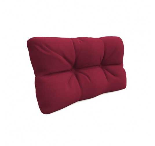 Coussin de Latéral pour Palette, Matelassé, 60x40x12 cm, Bordeaux