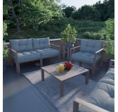 Coussin de Siège de Chaise de Jardin Gris 70x70