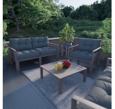 Coussin de Dossier de Chaise de Jardin Anthracite 50x40