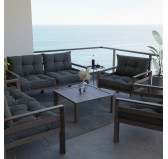 Coussin de Dossier de Chaise de Jardin Anthracite 70x40
