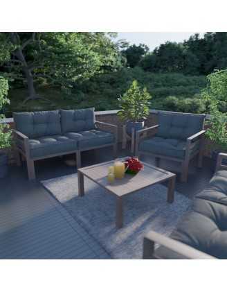 Coussin de Dossier de Chaise de Jardin Anthracite 70x40