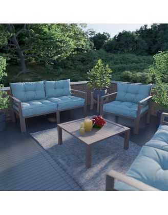 Coussin de Siège de Chaise de Jardin, Bleu 40x40