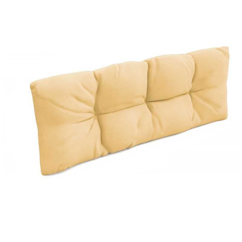 Coussin de dossier pour palette, imperméable, matelassé, 120x40x12, Beige