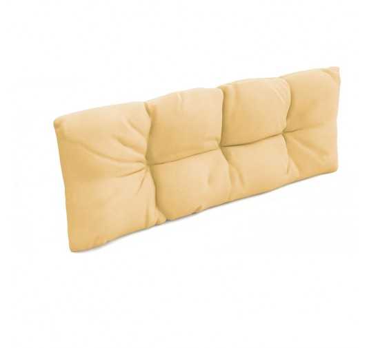 Coussin de dossier pour palette, imperméable, matelassé, 120x40x12, Beige