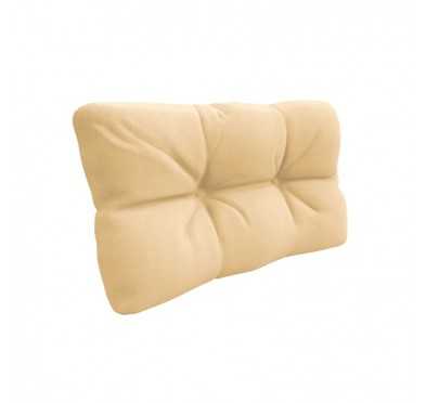 Coussin de Latéral pour palette, imperméable, matelassé, 60x40x12, Beige
