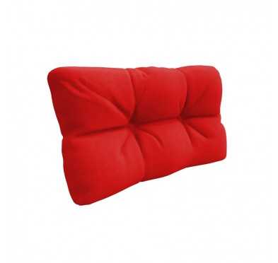 Coussin de Latéral pour palette, imperméable, matelassé, 60x40x12, Rouge