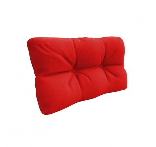 Coussin de Latéral pour palette, imperméable, matelassé, 60x40x12, Rouge