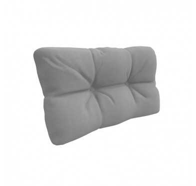 Coussin de Latéral pour palette, imperméable, matelassé, 60x40x12, Gris