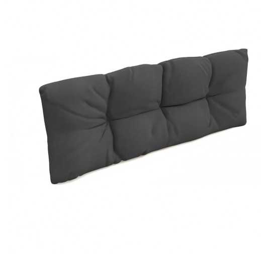 Coussin de dossier pour palette, imperméable, matelassé, 120x40x12, Anthracite