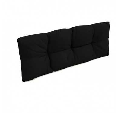 Coussin de dossier pour palette, imperméable, matelassé, 120x40x12, Noir