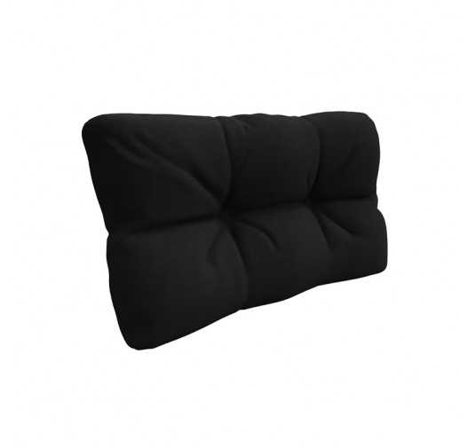 Coussin de Latéral pour palette, imperméable, matelassé, 60x40x12, Noir