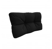 Coussin de Latéral pour palette, imperméable, matelassé, 60x40x12, Noir